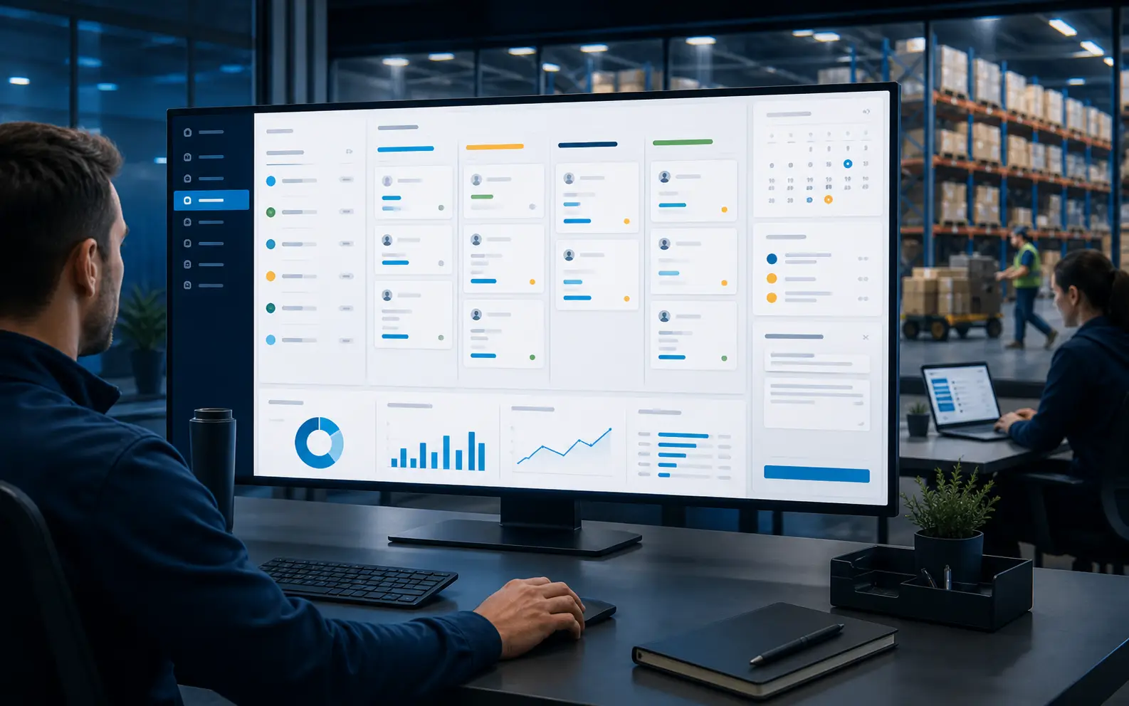 The provider lead workspace: matched leads move through a pipeline from new to won.